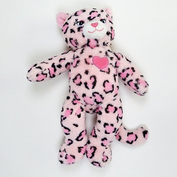 Build a Bear Plush Pawfect Kitty Pink Leopard Cat Stuffed Animal 18” Meow Sound - Picture 3 of 5